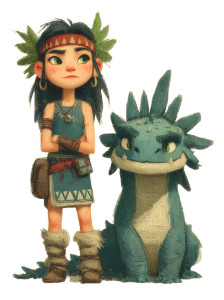 Dragon-Headed Girl Vinyl Car Decal Sticker – Waterproof & UV-Resistant 8"