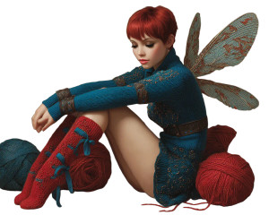 Pixie With Wings Vinyl Car Decal Sticker – Waterproof & UV-Resistant 8"