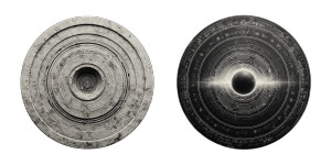 Mysterious Ancient Disks Vinyl Car Decal Sticker – Waterproof & UV-Resistant 8"