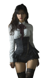 Korean Pretty Girl V2 Vinyl Car Decal Sticker – Waterproof & UV-Resistant 8"