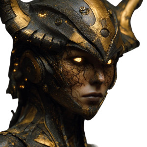 Futuristic Warrior V11 Vinyl Car Decal Sticker – Waterproof & UV-Resistant 8"