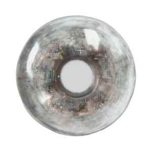 Futuristic Ar Lens Vinyl Car Decal Sticker – Waterproof & UV-Resistant 8"