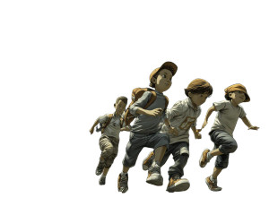 Children In Forest V2 Vinyl Car Decal Sticker – Waterproof & UV-Resistant 8"