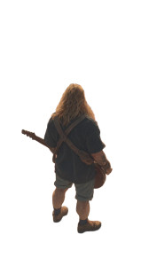 Fantasy Guitarist Vinyl Car Decal Sticker – Waterproof & UV-Resistant 8"