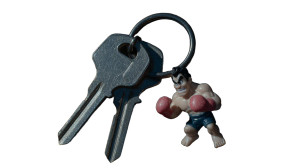 Boxer Keychain Vinyl Car Decal Sticker – Waterproof & UV-Resistant 8"
