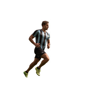 Running Player Vinyl Car Decal Sticker – Waterproof & UV-Resistant 8"