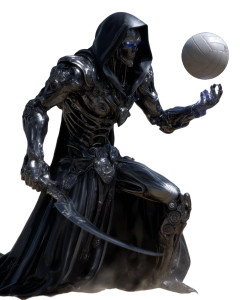 Cybernetic Grim Reaper Vinyl Car Decal Sticker – Waterproof & UV-Resistant 8"