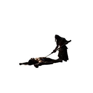 Aztec Ritual Scene Vinyl Car Decal Sticker – Waterproof & UV-Resistant 8"