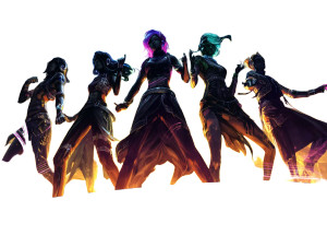 Cyberpunk K-Pop Band Vinyl Car Decal Sticker – Waterproof & UV-Resistant 8"