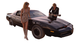 Knight Rider Scene Vinyl Car Decal Sticker – Waterproof & UV-Resistant 8"