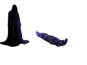 Mystical Coffin Scene Vinyl Car Decal Sticker – Waterproof & UV-Resistant 8"