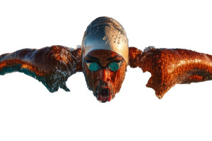 Butterfly Swimmer Vinyl Car Decal Sticker – Waterproof & UV-Resistant 8"