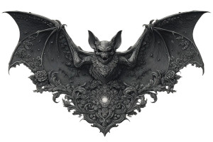 Gothic Bat Stencil Vinyl Car Decal Sticker – Waterproof & UV-Resistant 8" Gothic Bat Stencil Vinyl Car Decal Sticker – Waterproof & UV-Resistant 8"