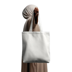 White Tote Bag V3 Vinyl Car Decal Sticker – Waterproof & UV-Resistant 8"