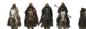 Four Horsemen Apocalypse V5 Vinyl Car Decal Sticker – Waterproof & UV-Resistant 8"