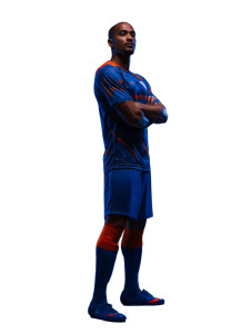 Football Player Shoot Vinyl Car Decal Sticker – Waterproof & UV-Resistant 8"