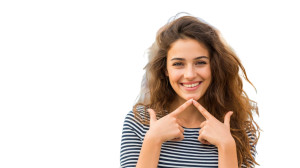 Smiling Italian Woman Vinyl Car Decal Sticker – Waterproof & UV-Resistant 8"