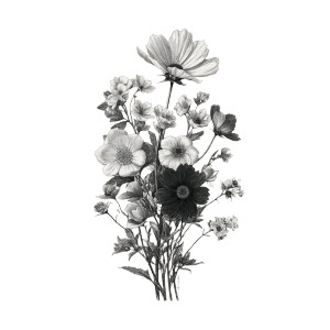Floral Sketch Display Vinyl Car Decal Sticker – Waterproof & UV-Resistant 8" Floral Sketch Display Vinyl Car Decal Sticker – Waterproof & UV-Resistant 8"