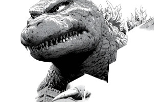 Retro Godzilla Manga Vinyl Car Decal Sticker – Waterproof & UV-Resistant 8"