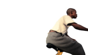 Cyclist In Motion Vinyl Car Decal Sticker – Waterproof & UV-Resistant 8"