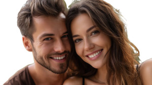 Romantic Couple Smiling Vinyl Car Decal Sticker – Waterproof & UV-Resistant 8" Romantic Couple Smiling Vinyl Car Decal Sticker – Waterproof & UV-Resistant 8"