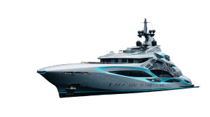 Futuristic Luxurious Yacht Vinyl Car Decal Sticker – Waterproof & UV-Resistant 8"