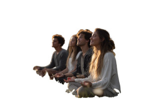 Meditating Group Vinyl Car Decal Sticker – Waterproof & UV-Resistant 8" Meditating Group Vinyl Car Decal Sticker – Waterproof & UV-Resistant 8"