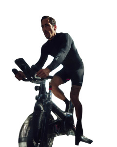 Cycling Athlete Shot Vinyl Car Decal Sticker – Waterproof & UV-Resistant 8"
