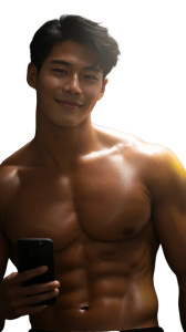 Korean Gym Selfie Vinyl Car Decal Sticker – Waterproof & UV-Resistant 8"