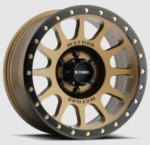 Method Race Wheels | 305 NV 18x9 Wheel | Bronze Black | Cast Aluminum | TPMS Compatible | Method Logo Center Cap Method Race Wheels | 305 NV 18x9 Wheel | Bronze Black | Cast Aluminum | TPMS Compatible | Method Logo Center Cap