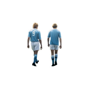 Soccer Players Walking V3 Vinyl Car Decal Sticker – Waterproof & UV-Resistant 8"