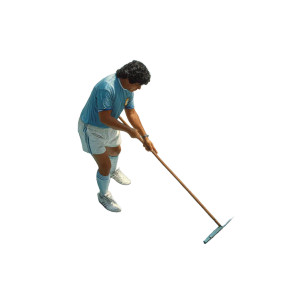 Maradona Sweeping Field Vinyl Car Decal Sticker – Waterproof & UV-Resistant 8"