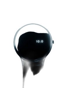 Glowing Circular Watch Vinyl Car Decal Sticker – Waterproof & UV-Resistant 8"