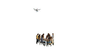 Drone Delivery Picnic Vinyl Car Decal Sticker – Waterproof & UV-Resistant 8"