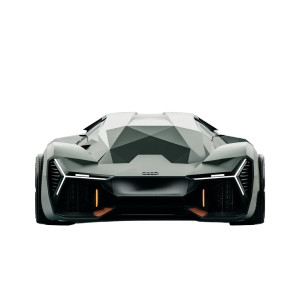 Futuristic Concept Car V4 Vinyl Car Decal Sticker – Waterproof & UV-Resistant 8"