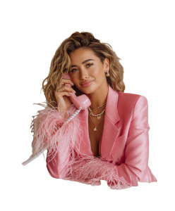 Glamorous Pink Blazer Vinyl Car Decal Sticker – Waterproof & UV-Resistant 8"