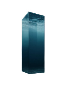 Floating Glass Box Vinyl Car Decal Sticker – Waterproof & UV-Resistant 8"
