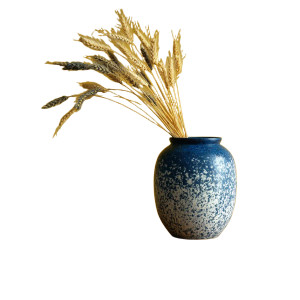 Vase With Wheat Vinyl Car Decal Sticker – Waterproof & UV-Resistant 8"