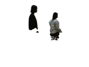 Girls In Forest Vinyl Car Decal Sticker – Waterproof & UV-Resistant 8"