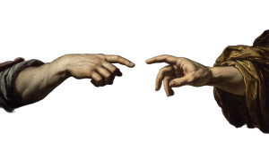 The Creation Of Adam Vinyl Car Decal Sticker – Waterproof & UV-Resistant 8"