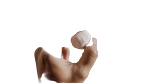 Squeezing Marshmallow Vinyl Car Decal Sticker – Waterproof & UV-Resistant 8"