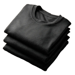 Stacked Black T-Shirts Vinyl Car Decal Sticker – Waterproof & UV-Resistant 8"