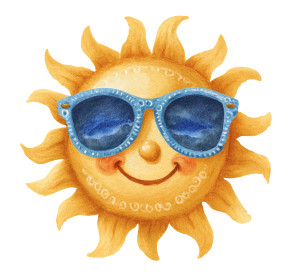 Sun With Sunglasses Vinyl Car Decal Sticker – Waterproof & UV-Resistant 8" Sun With Sunglasses Vinyl Car Decal Sticker – Waterproof & UV-Resistant 8"