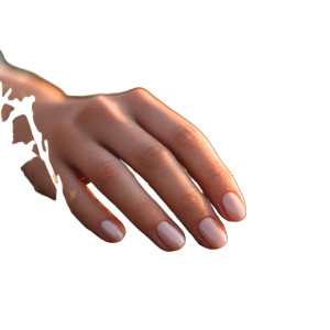 Female Hand Resting Vinyl Car Decal Sticker – Waterproof & UV-Resistant 8"