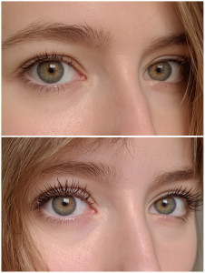 Eyelash Transformation Vinyl Car Decal Sticker – Waterproof & UV-Resistant 8"