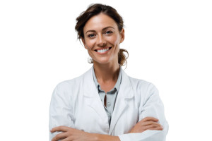 Female Doctor Portrait V3 Vinyl Car Decal Sticker – Waterproof & UV-Resistant 8"