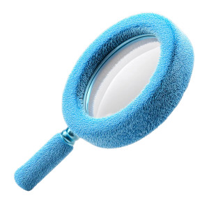 Cozy Magnifying Glass Vinyl Car Decal Sticker – Waterproof & UV-Resistant 8"