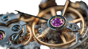 Luxury Watch Mechanism Vinyl Car Decal Sticker – Waterproof & UV-Resistant 8"