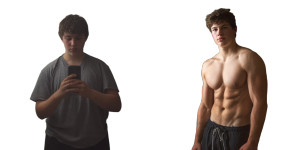 Fitness Transformation Contrast Vinyl Car Decal Sticker – Waterproof & UV-Resistant 8"