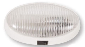 Brighten Your Outdoor Space with Optronics 12.8V Oval Porch Light | Single Bulb, White Housing, Acrylic Lens, Limited 3 Year Warranty Brighten Your Outdoor Space with Optronics 12.8V Oval Porch Light | Single Bulb, White Housing, Acrylic Lens, Limited 3 Year Warranty